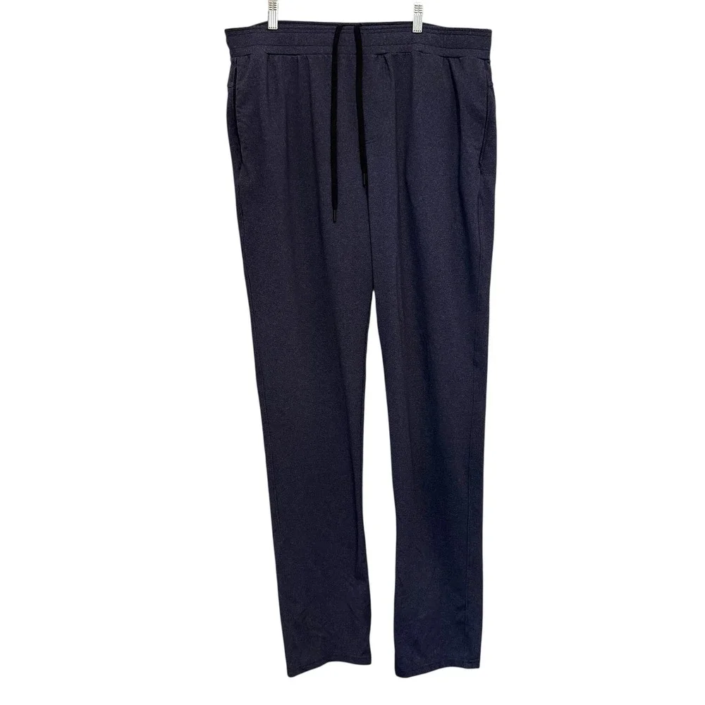 Public Rec Gamechanger Pant Mens Sz 40 Navy Blue Heather Tapered Athleisure Soft - Picture 4 of 15